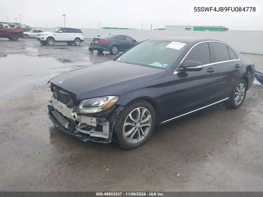 2015 Mercedes-Benz C 300 Luxury/Sport VIN: 55SWF4JB9FU084778 Lot: 40802037