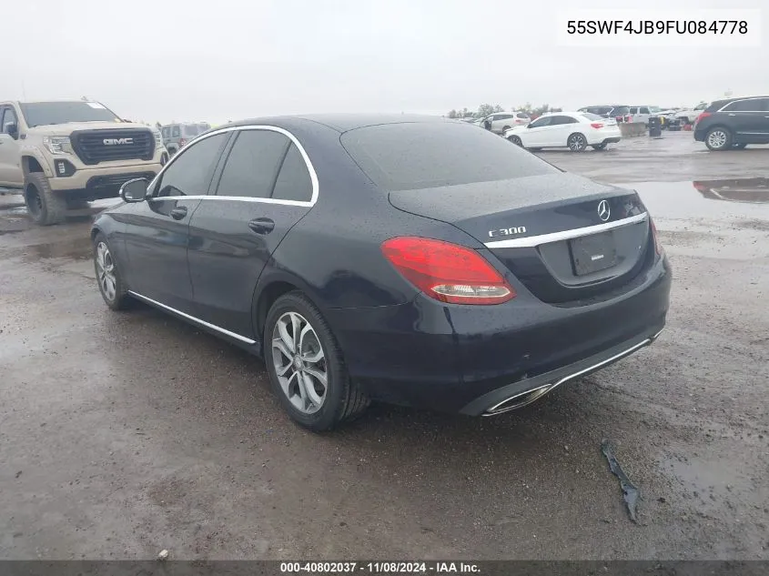 2015 Mercedes-Benz C 300 Luxury/Sport VIN: 55SWF4JB9FU084778 Lot: 40802037