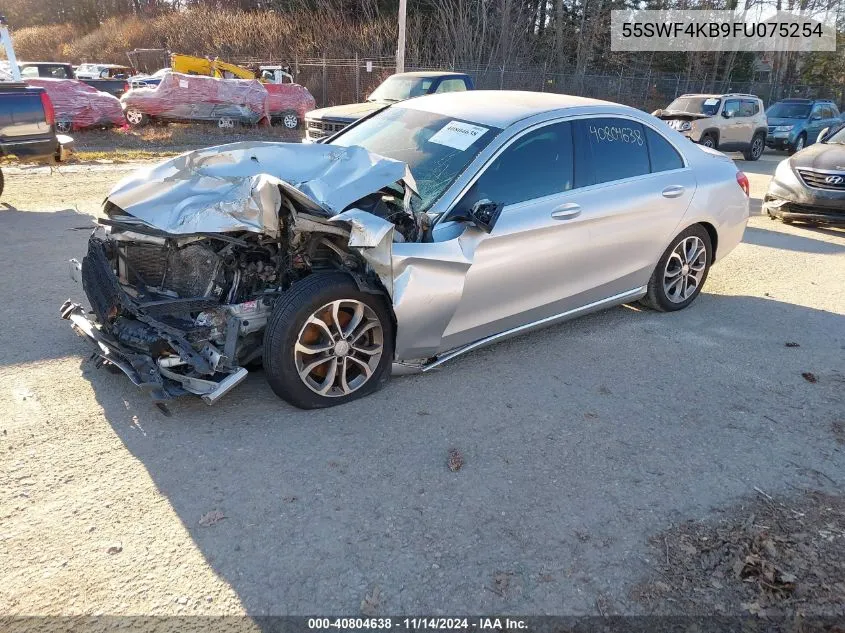 2015 Mercedes-Benz C 300 4Matic/Luxury 4Matic/Sport 4Matic VIN: 55SWF4KB9FU075254 Lot: 40804638