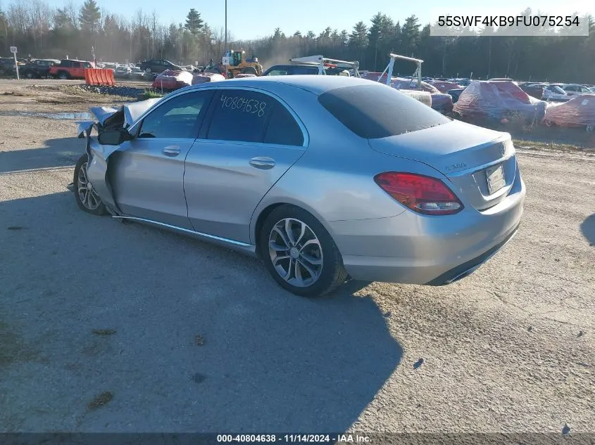 2015 Mercedes-Benz C 300 4Matic/Luxury 4Matic/Sport 4Matic VIN: 55SWF4KB9FU075254 Lot: 40804638