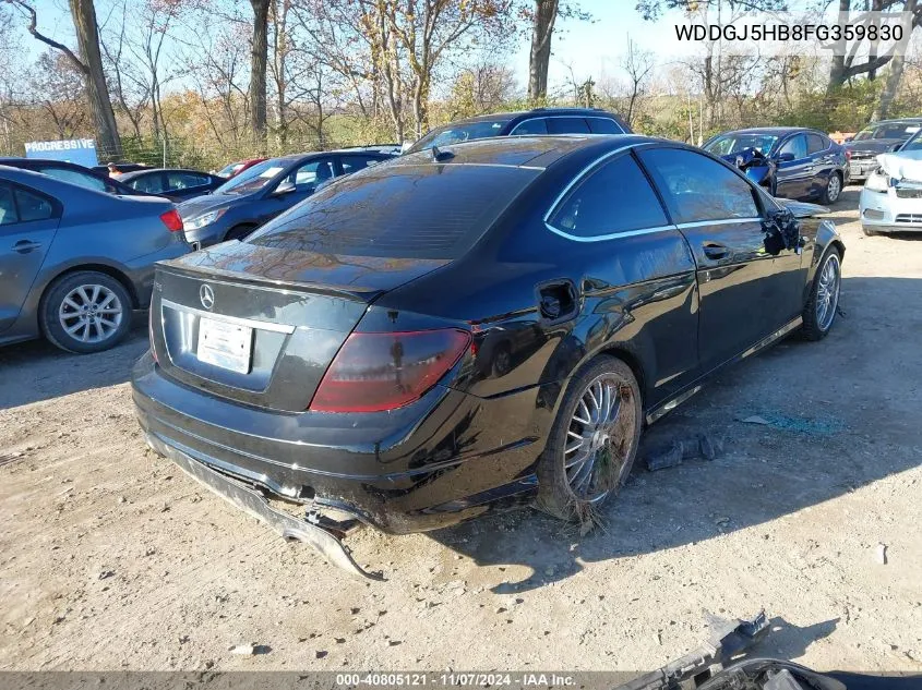 2015 Mercedes-Benz C 350 Sport VIN: WDDGJ5HB8FG359830 Lot: 40805121