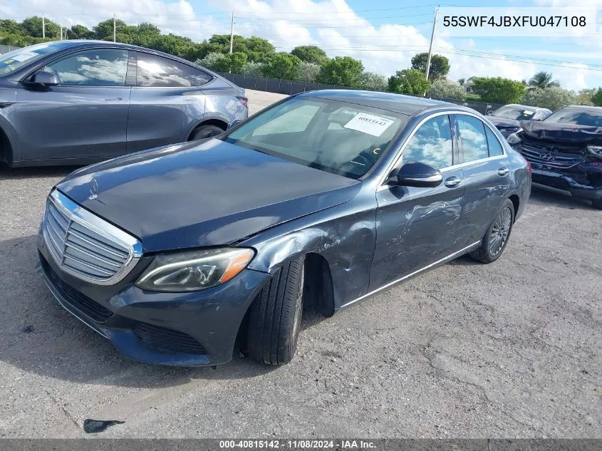 2015 Mercedes-Benz C 300 Luxury/Sport VIN: 55SWF4JBXFU047108 Lot: 40815142