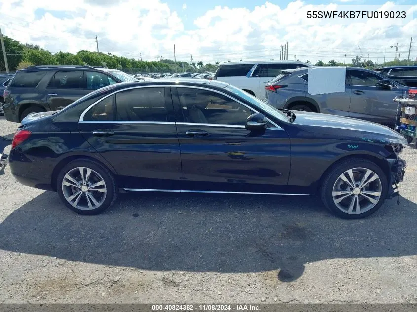 2015 Mercedes-Benz C 300 4Matic/Luxury 4Matic/Sport 4Matic VIN: 55SWF4KB7FU019023 Lot: 40824382