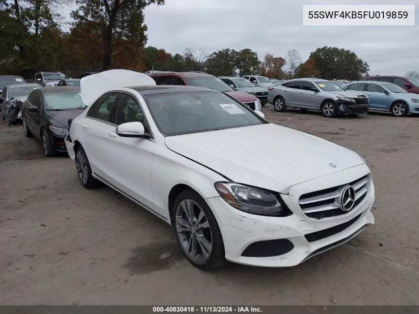 2015 Mercedes-Benz C 300 4Matic/Luxury 4Matic/Sport 4Matic VIN: 55SWF4KB5FU019859 Lot: 40830418