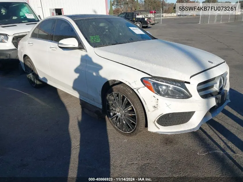 2015 Mercedes-Benz C 300 4Matic/Luxury 4Matic/Sport 4Matic VIN: 55SWF4KB7FU073261 Lot: 40866923