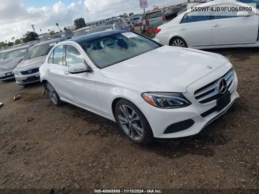 2015 Mercedes-Benz C 300 Luxury/Sport VIN: 55SWF4JB9FU065809 Lot: 40868589