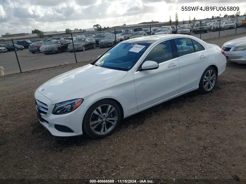 2015 Mercedes-Benz C 300 Luxury/Sport VIN: 55SWF4JB9FU065809 Lot: 40868589