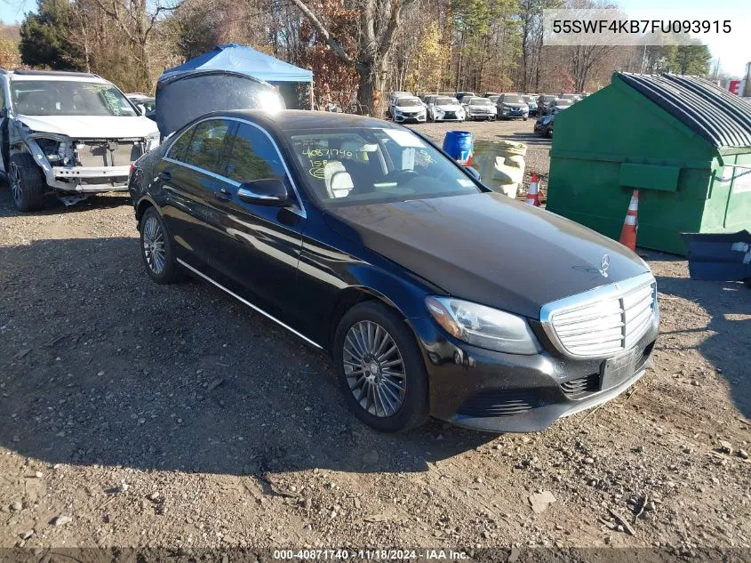 2015 Mercedes-Benz C 300 4Matic/Luxury 4Matic/Sport 4Matic VIN: 55SWF4KB7FU093915 Lot: 40871740