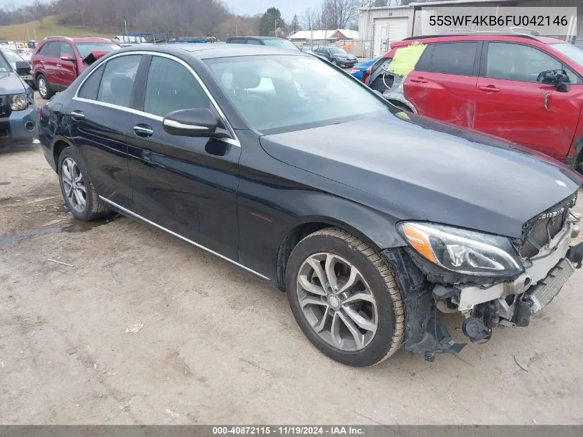 2015 Mercedes-Benz C 300 4Matic/Luxury 4Matic/Sport 4Matic VIN: 55SWF4KB6FU042146 Lot: 40872115