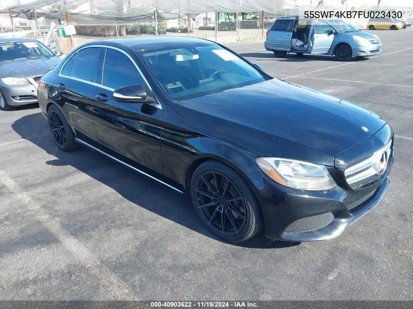 2015 Mercedes-Benz C 300 4Matic/Luxury 4Matic/Sport 4Matic VIN: 55SWF4KB7FU023430 Lot: 40903622