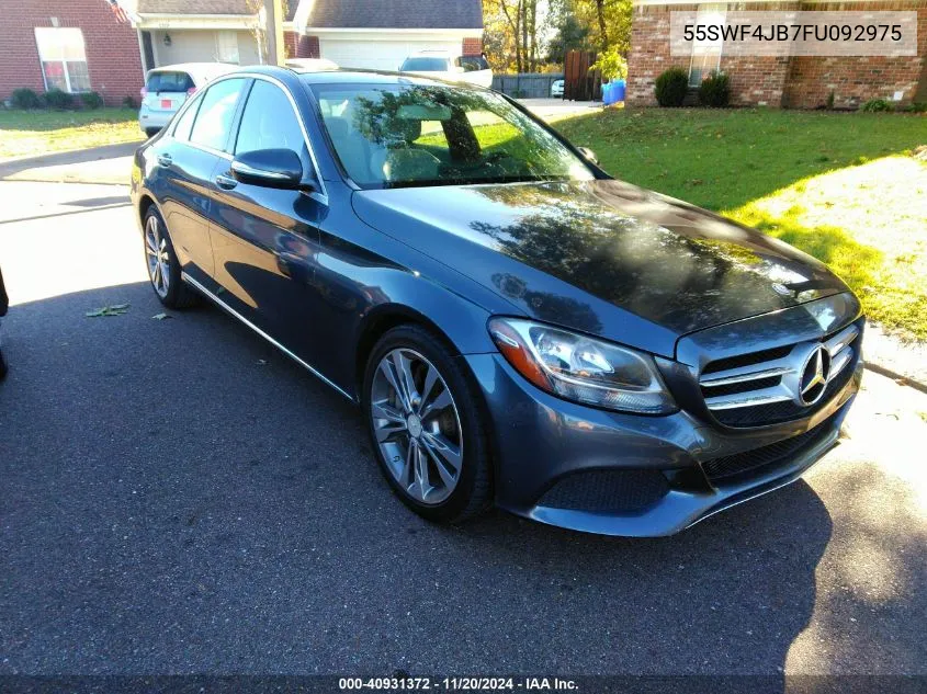 2015 Mercedes-Benz C 300 Luxury/Sport VIN: 55SWF4JB7FU092975 Lot: 40931372