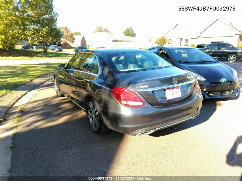 2015 Mercedes-Benz C 300 Luxury/Sport VIN: 55SWF4JB7FU092975 Lot: 40931372