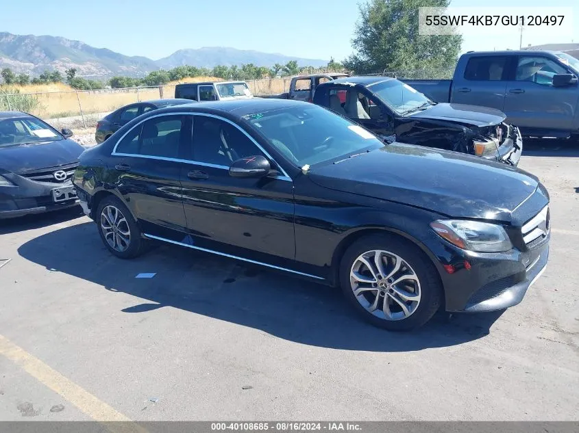 2016 Mercedes-Benz C 300 4Matic/Luxury 4Matic/Sport 4Matic VIN: 55SWF4KB7GU120497 Lot: 40108685