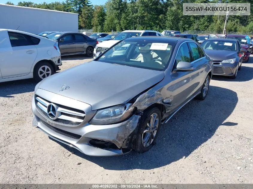 2016 Mercedes-Benz C 300 4Matic/Luxury 4Matic/Sport 4Matic VIN: 55SWF4KBXGU156474 Lot: 40262302