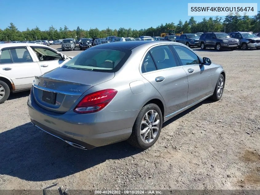 2016 Mercedes-Benz C 300 4Matic/Luxury 4Matic/Sport 4Matic VIN: 55SWF4KBXGU156474 Lot: 40262302