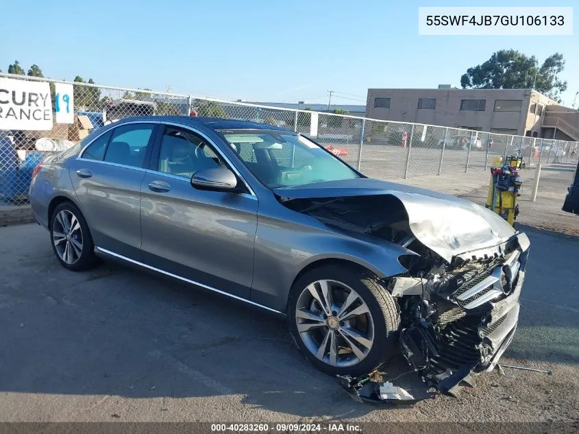 2016 Mercedes-Benz C 300 Luxury/Sport VIN: 55SWF4JB7GU106133 Lot: 40283260