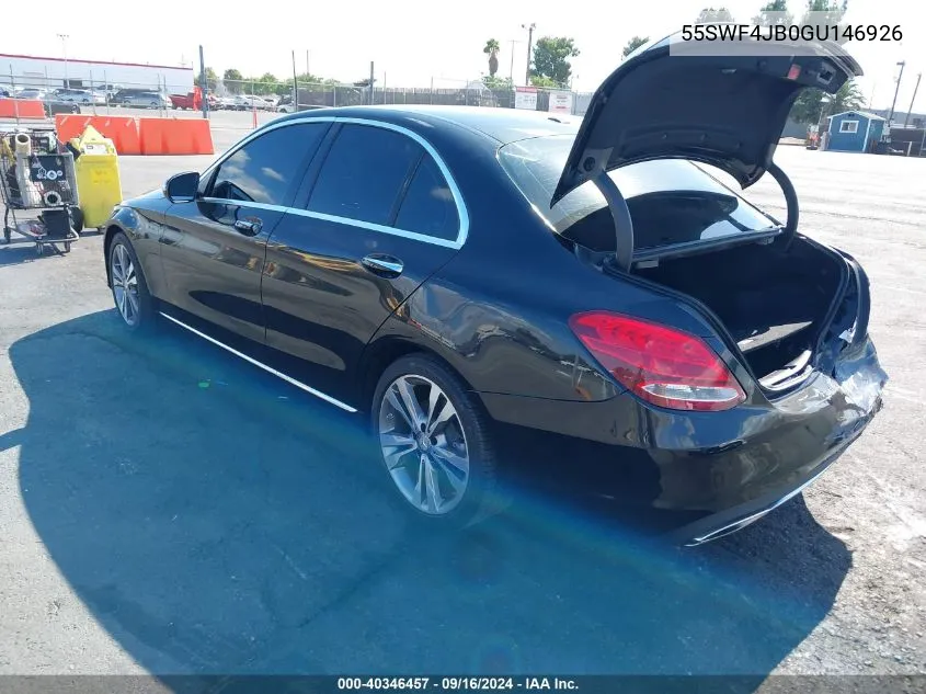 55SWF4JB0GU146926 2016 Mercedes-Benz C 300 Luxury/Sport