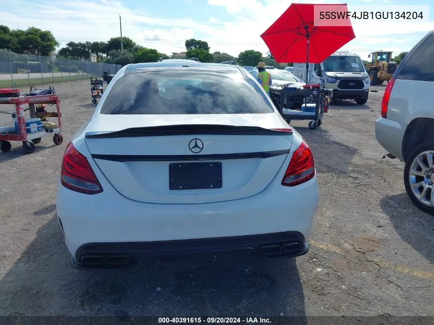 2016 Mercedes-Benz C 300 Luxury/Sport VIN: 55SWF4JB1GU134204 Lot: 40391615