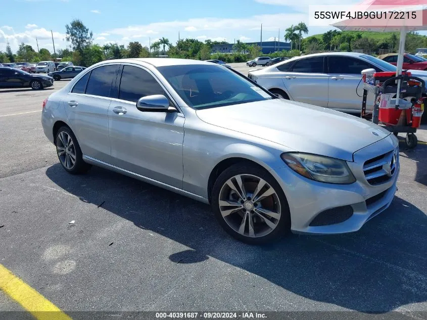 2016 Mercedes-Benz C 300 Luxury/Sport VIN: 55SWF4JB9GU172215 Lot: 40391687