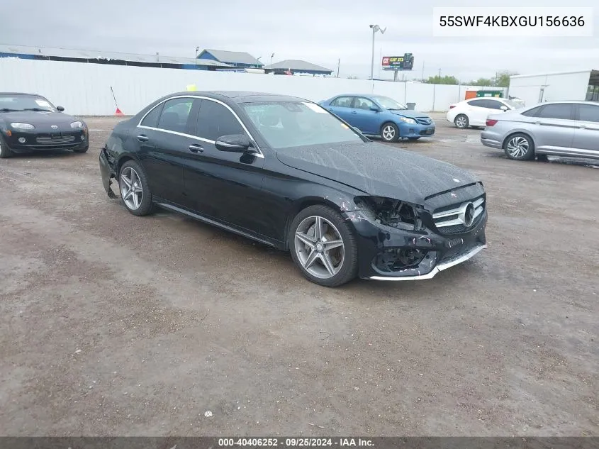 2016 Mercedes-Benz C 300 4Matic/Luxury 4Matic/Sport 4Matic VIN: 55SWF4KBXGU156636 Lot: 40406252