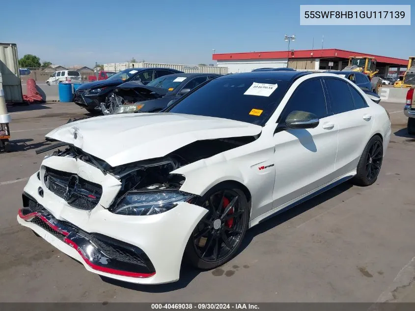 2016 Mercedes-Benz Amg C 63 S VIN: 55SWF8HB1GU117139 Lot: 40469038