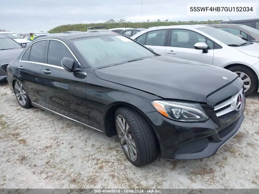 2016 Mercedes-Benz C 350E VIN: 55SWF4HB7GU152034 Lot: 40485018