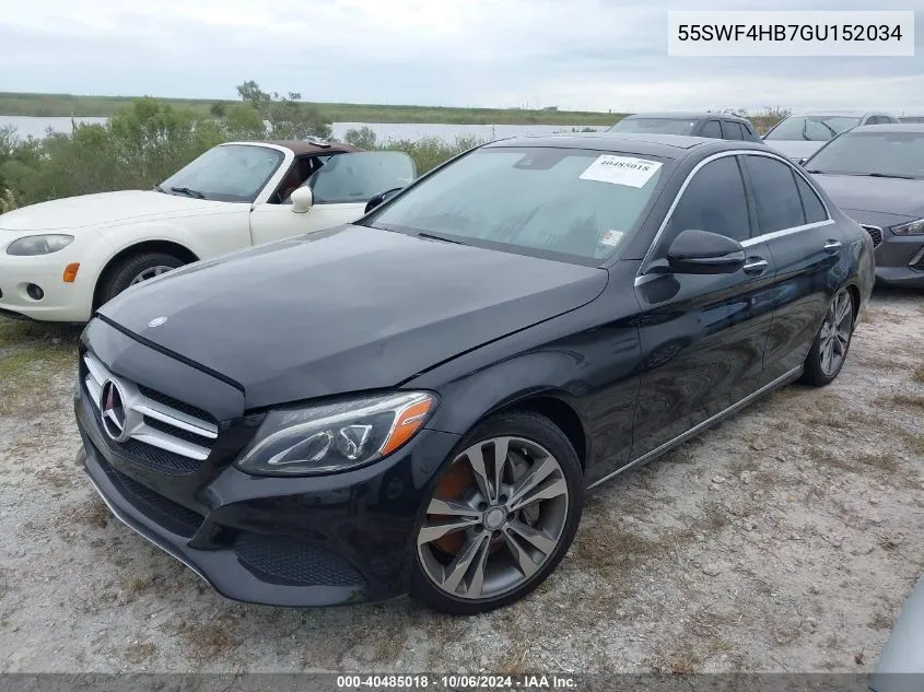 2016 Mercedes-Benz C 350E VIN: 55SWF4HB7GU152034 Lot: 40485018