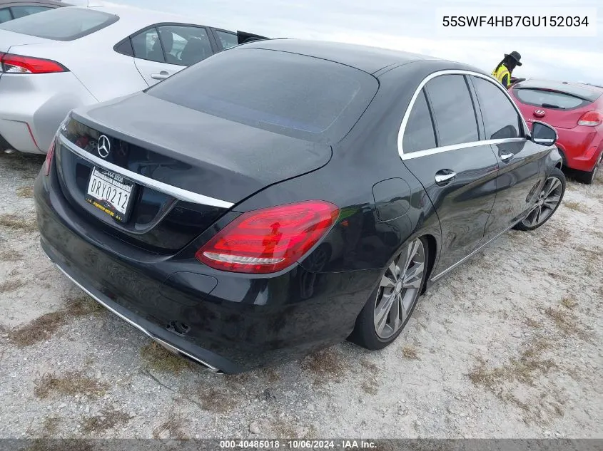 2016 Mercedes-Benz C 350E VIN: 55SWF4HB7GU152034 Lot: 40485018