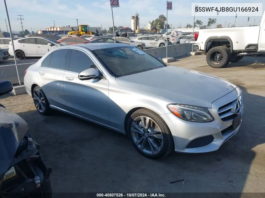 2016 Mercedes-Benz C 300 300 VIN: 55SWF4JB8GU166924 Lot: 40507526