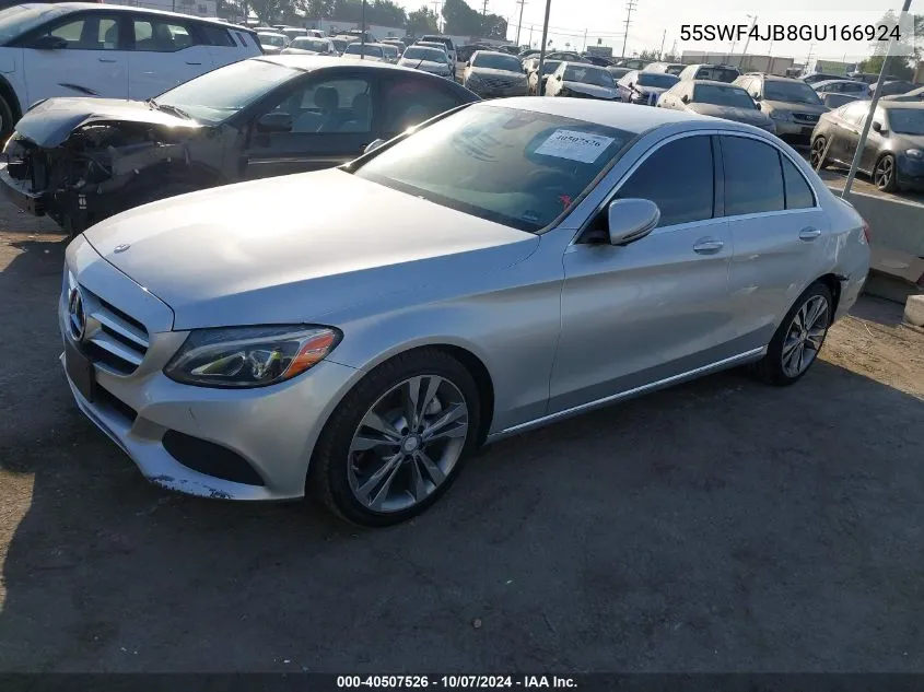 2016 Mercedes-Benz C 300 300 VIN: 55SWF4JB8GU166924 Lot: 40507526