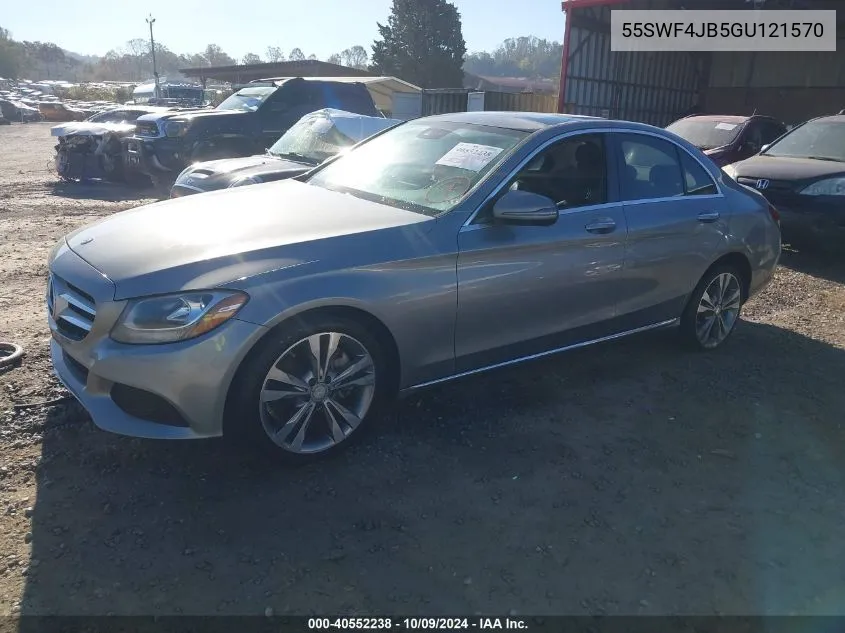 2016 Mercedes-Benz C 300 Luxury/Sport VIN: 55SWF4JB5GU121570 Lot: 40552238