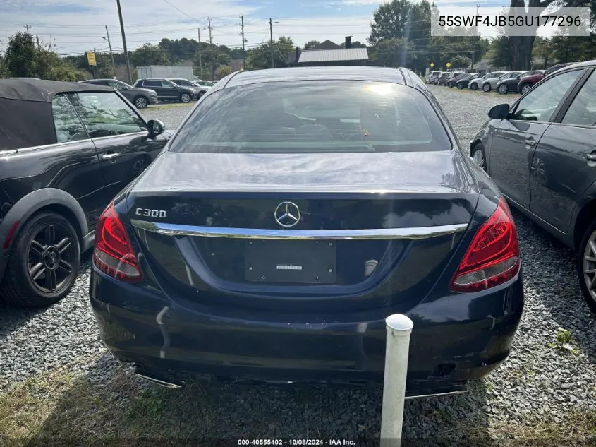 2016 Mercedes-Benz C VIN: 55SWF4JB5GU177296 Lot: 40555402