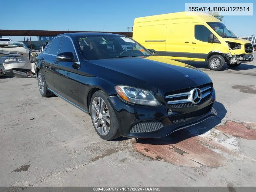 2016 Mercedes-Benz C 300 Luxury/Sport VIN: 55SWF4JB0GU122514 Lot: 40607577