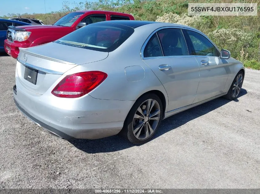 2016 Mercedes-Benz C 300 Luxury/Sport VIN: 55SWF4JBXGU176595 Lot: 40651296