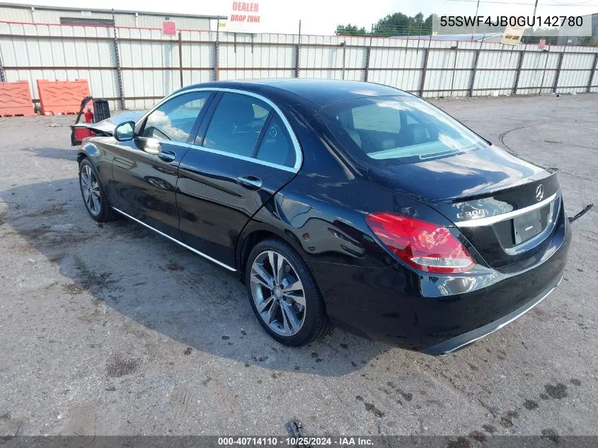 2016 Mercedes-Benz C 300 Luxury/Sport VIN: 55SWF4JB0GU142780 Lot: 40714110