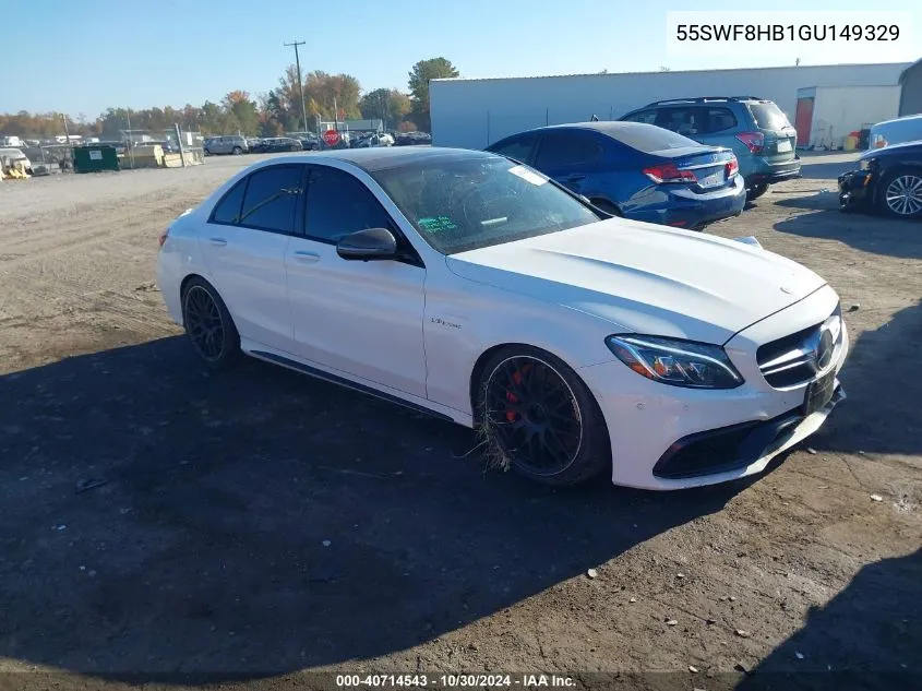 2016 Mercedes-Benz Amg C 63 S VIN: 55SWF8HB1GU149329 Lot: 40714543