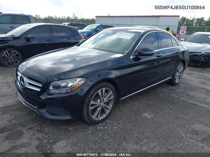 2016 Mercedes-Benz C 300 Luxury/Sport VIN: 55SWF4JB5GU100864 Lot: 40775478