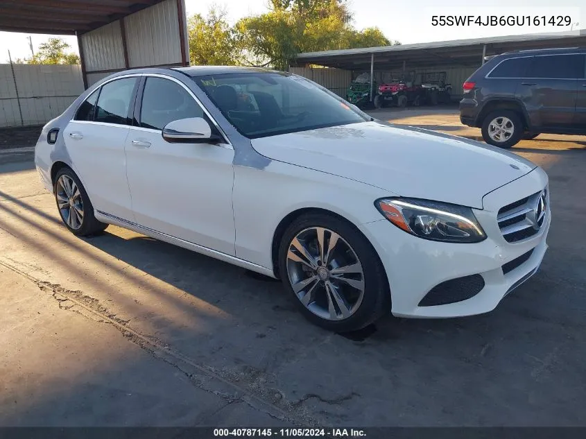 2016 Mercedes-Benz C 300 Luxury/Sport VIN: 55SWF4JB6GU161429 Lot: 40787145