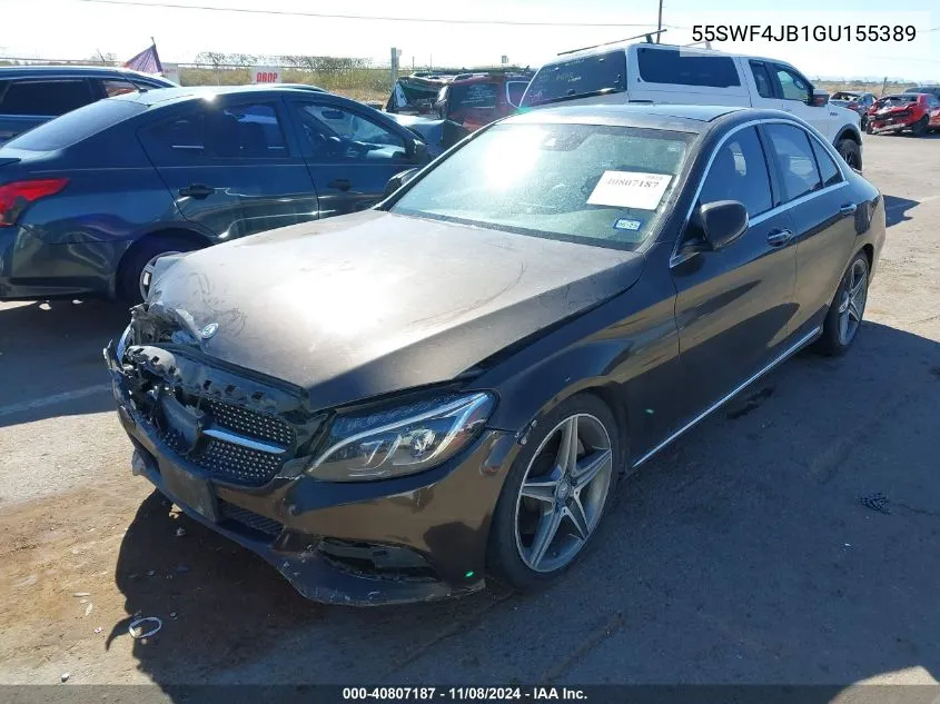 55SWF4JB1GU155389 2016 Mercedes-Benz C 300 Luxury/Sport