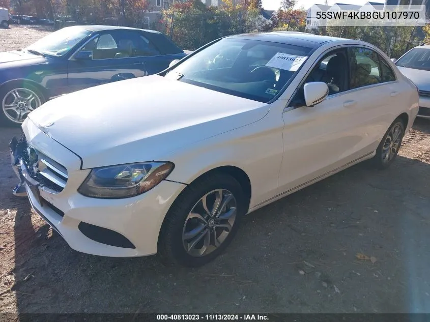 2016 Mercedes-Benz C 300 4Matic/Luxury 4Matic/Sport 4Matic VIN: 55SWF4KB8GU107970 Lot: 40813023