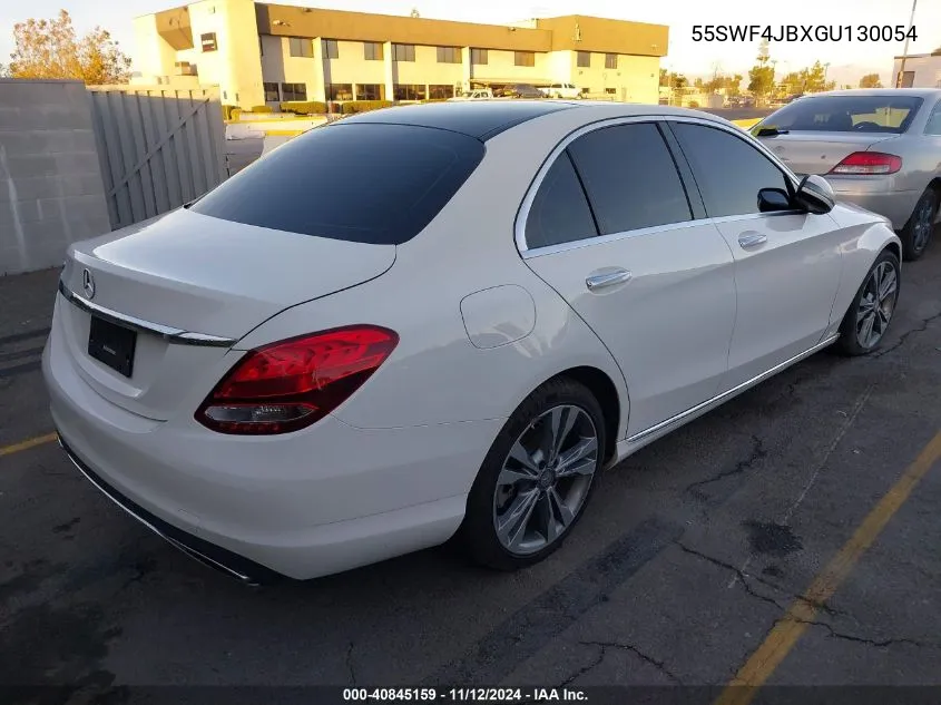 2016 Mercedes-Benz C 300 Luxury/Sport VIN: 55SWF4JBXGU130054 Lot: 40845159