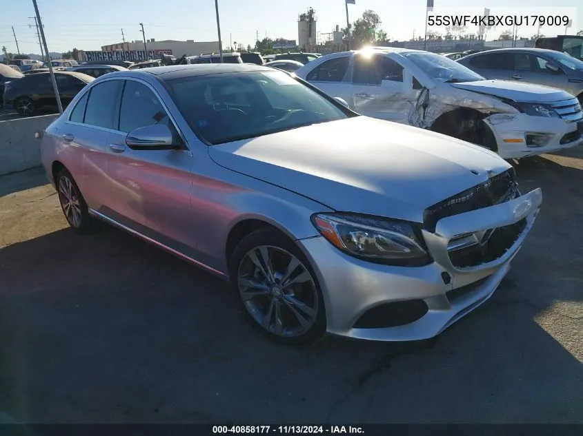 2016 Mercedes-Benz C 300 4Matic/Luxury 4Matic/Sport 4Matic VIN: 55SWF4KBXGU179009 Lot: 40858177