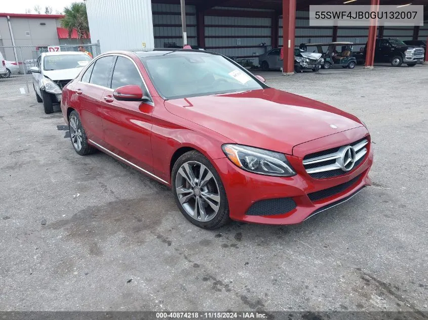 2016 Mercedes-Benz C-Class C 300/Luxury/Sport VIN: 55SWF4JB0GU132007 Lot: 40874218