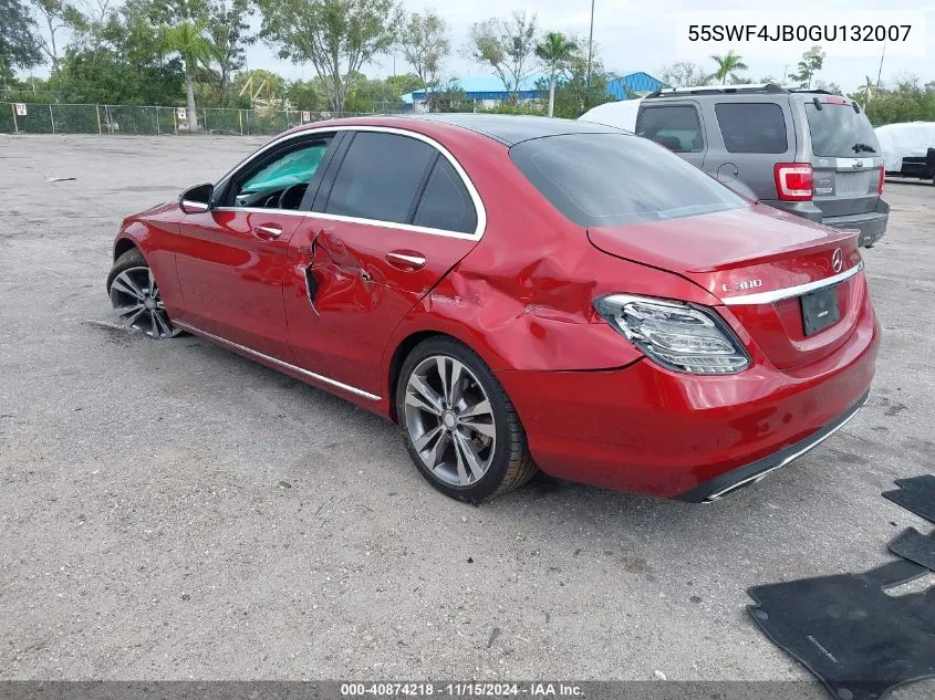 2016 Mercedes-Benz C-Class C 300/Luxury/Sport VIN: 55SWF4JB0GU132007 Lot: 40874218