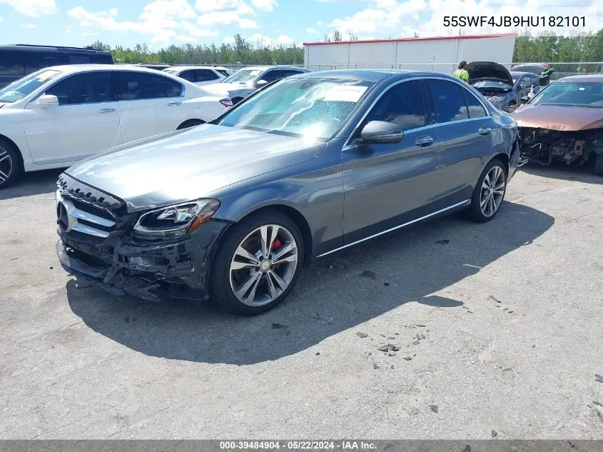 2017 Mercedes-Benz C 300 Luxury/Sport VIN: 55SWF4JB9HU182101 Lot: 39484904