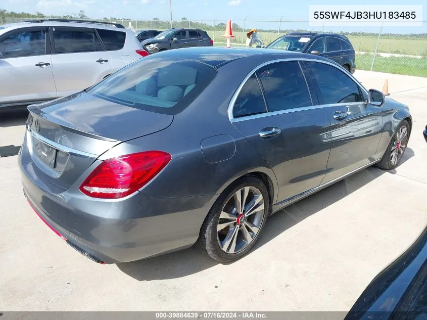 2017 Mercedes-Benz C 300 Luxury/Sport VIN: 55SWF4JB3HU183485 Lot: 39884639