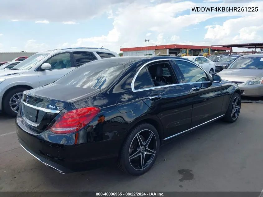 2017 Mercedes-Benz C 300 4Matic/Luxury 4Matic/Sport 4Matic VIN: WDDWF4KB6HR261225 Lot: 40096965