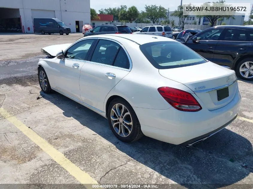 2017 Mercedes-Benz C 300 Luxury/Sport VIN: 55SWF4JB8HU196572 Lot: 40099379