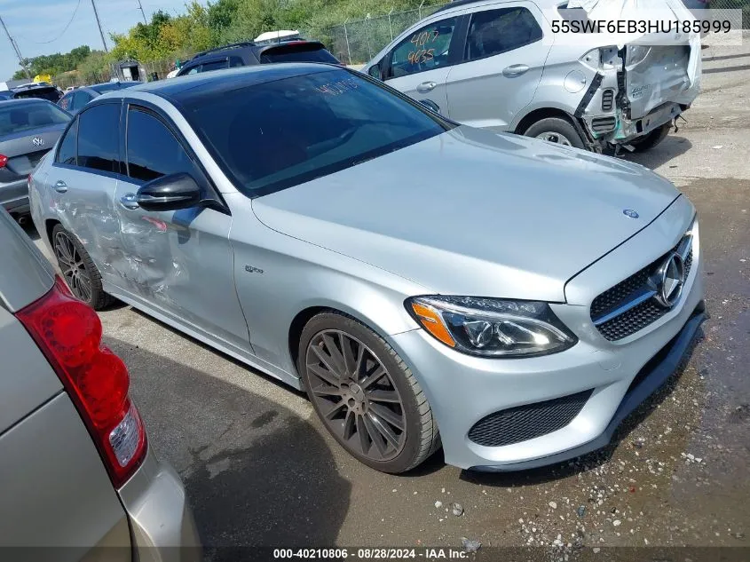 2017 Mercedes-Benz Amg C 43 4Matic VIN: 55SWF6EB3HU185999 Lot: 40210806