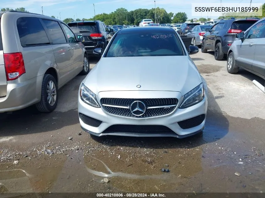 2017 Mercedes-Benz Amg C 43 4Matic VIN: 55SWF6EB3HU185999 Lot: 40210806